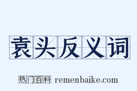 袁头反义词是什么意思的图片